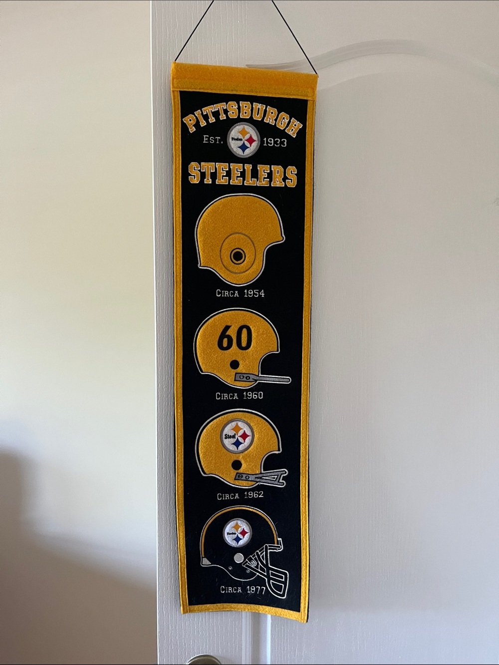 Pittsburgh Steelers Black and Gold Wall Banner